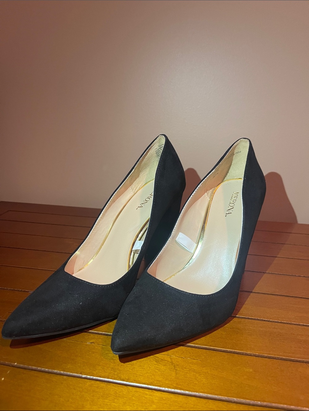 Merona Women's Black Pointed-Toe Pumps